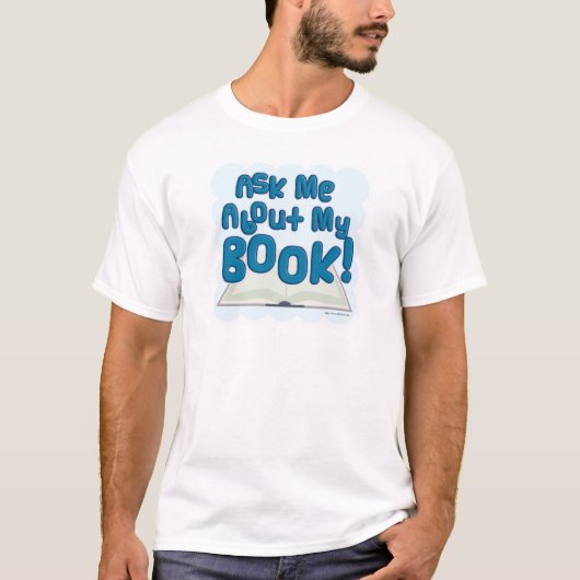 Vraag me naar mijn boek! Fun Style T-shirt (Voorkant)