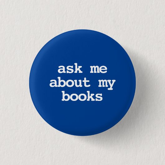 Vraag me naar mijn boeken Button (Voorkant)