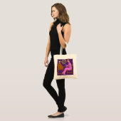 Vraag me naar mijn boekenart Deco Lady Auteur Tote Bag (Voorkant (model))