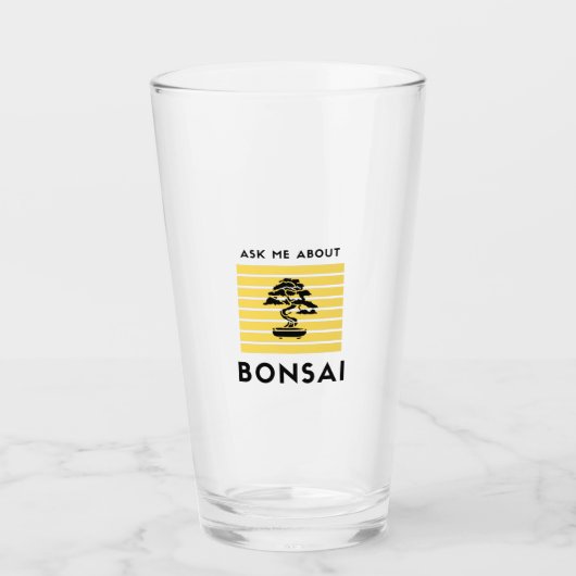 Vraag me naar mijn bonsai glas (Voorkant)