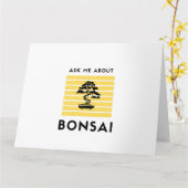 Vraag me naar mijn bonsai kaart (Gele Bloem)