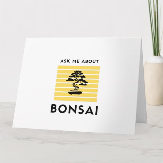 Vraag me naar mijn bonsai kaart (Voorkant)