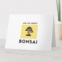 Vraag me naar mijn bonsai
