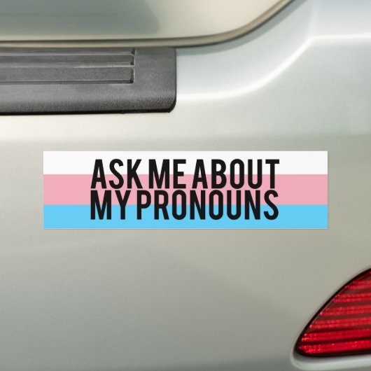Vraag me naar mijn Bumpersticker voor randnummers (Op auto)