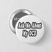 Vraag me naar mijn cd ronde button 5,7 cm (Voorkant /achterkant)