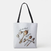 Vraag me naar mijn Collectie Tote Bag (Achterkant)