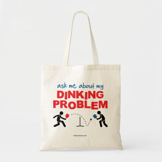 Vraag me naar mijn denkkende probleem Pickleball T Tote Bag (Voorkant)