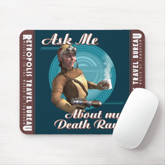 "Vraag me naar mijn dode Ray!" Muismat (Met muis)