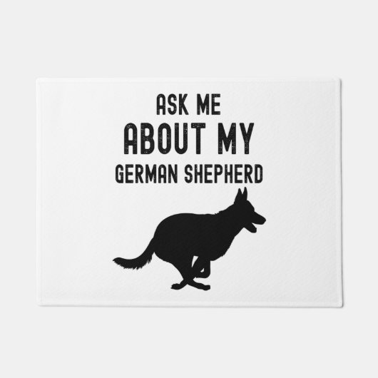 Vraag me naar mijn Duitse herder Deurmat (Voorkant)