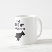 Vraag me naar mijn Duitse herder Koffiemok (Voorkant rechts)