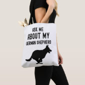Vraag me naar mijn Duitse herder Tote Bag (Dichtbij)