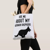 Vraag me naar mijn Duitse herder Tote Bag (Dichtbij)