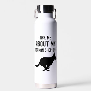 Vraag me naar mijn Duitse herder Waterfles
