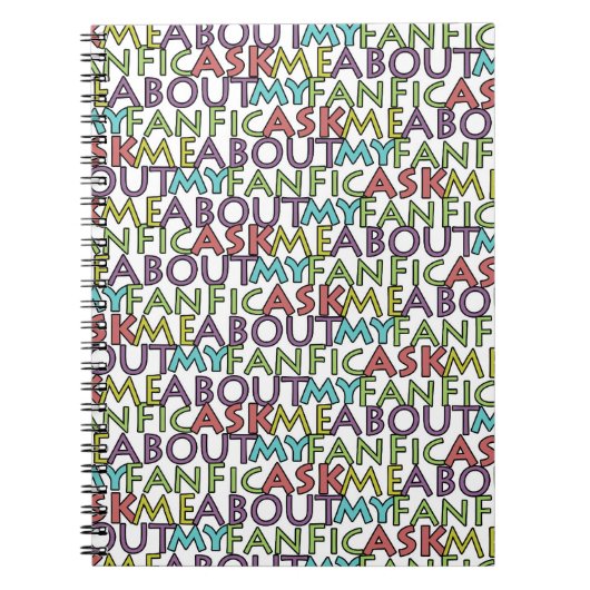 Vraag me naar mijn fanatiek notitieboek (Voorkant)