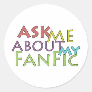 Vraag me naar mijn fanatiek ronde sticker