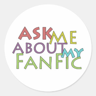 Vraag me naar mijn fanatiek ronde sticker