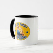 Vraag me naar mijn feministische agenda-Mok Mok (Voorkant links)