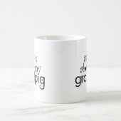 vraag me naar mijn grootvarken koffiemok (Center)