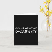 Vraag me naar mijn handicap kaart (Gele Bloem)