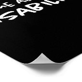 Vraag me naar mijn handicap poster (Hoek)