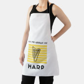 Vraag me naar mijn harp muziekinstrument schort (Insitu)