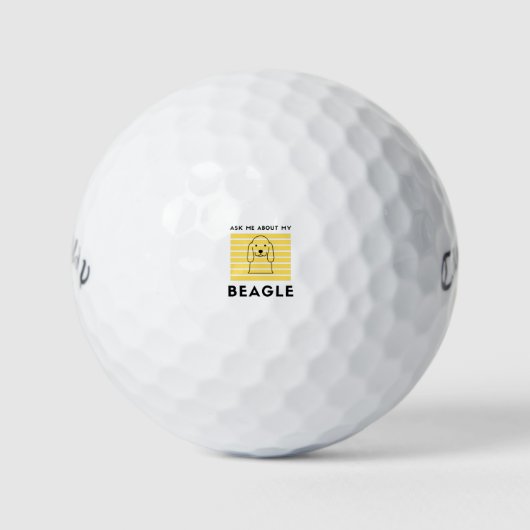 Vraag me naar mijn hond golfballen (Voorkant)