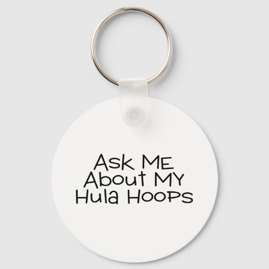 Vraag me naar mijn Hula Hoops Sleutelhanger (Voorkant)