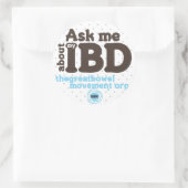 Vraag me naar mijn IBD Sticker - Stippen (Tas)