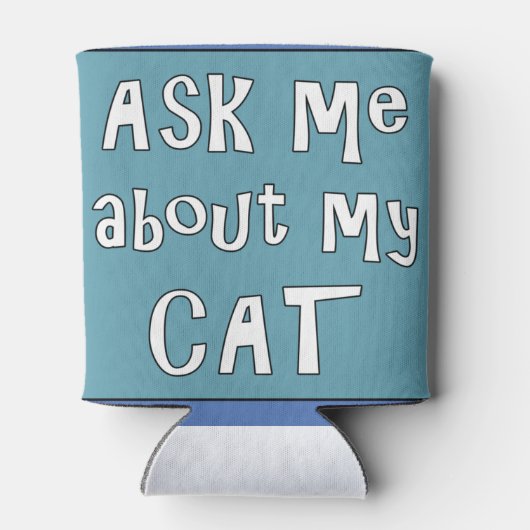 Vraag me naar mijn Kat Blikjeskoeler (Achterkant)