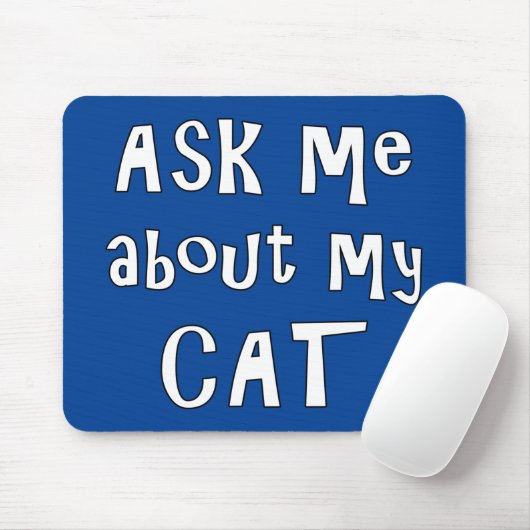 Vraag me naar mijn Kat Muismat (Met muis)