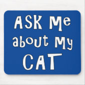 Vraag me naar mijn Kat Muismat (Voorkant)