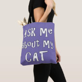Vraag me naar mijn Kat Tote Bag (Dichtbij)