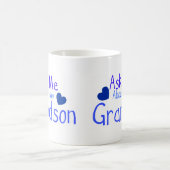 Vraag me naar mijn kleinzoon. koffiemok (Center)