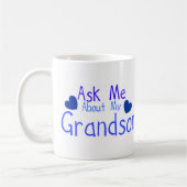 Vraag me naar mijn kleinzoon. koffiemok (Links)