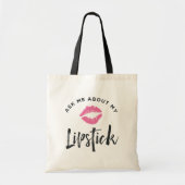 Vraag me naar mijn lippenstift | Lip Product Distr Tote Bag (Voorkant)