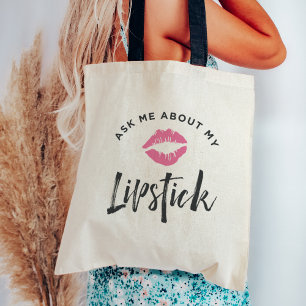 Vraag me naar mijn lippenstift Lip Product Distr Tote Bag