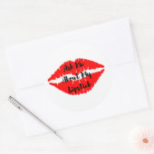 Vraag me naar mijn lippenstift Stickers (Envelop)