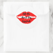 Vraag me naar mijn lippenstift Stickers (Tas)