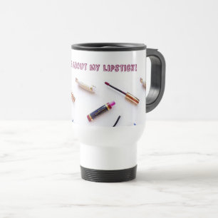 "Vraag me naar mijn lipstick" reismoug Reisbeker