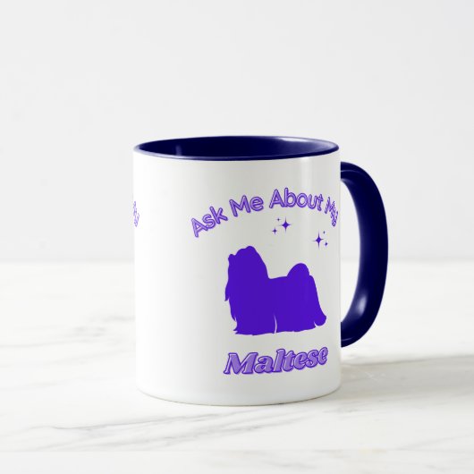 Vraag me naar mijn Maltese Mok (Voorkant rechts)