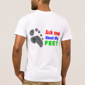 Vraag me naar mijn mening t-shirt (Achterkant)