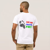 Vraag me naar mijn mening t-shirt (Achterkant volledig)