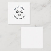 vraag me naar mijn moe koe contactkaartje (Voorkant / Achterkant)