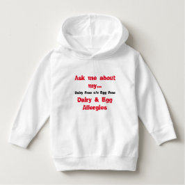 Vraag me naar mijn moeder- en eierallergieën kinder shirts