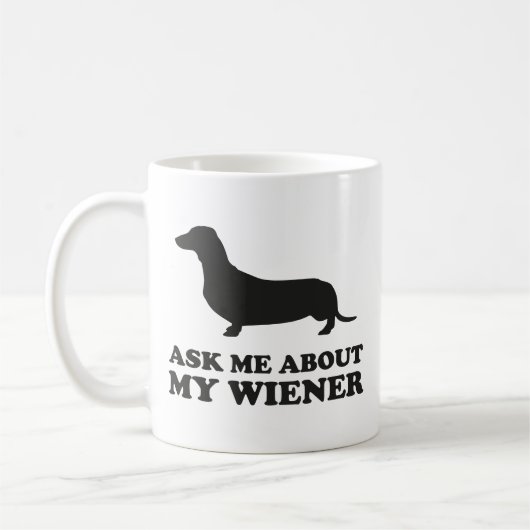 Vraag me naar mijn Mok voor Wiener Coffee (Links)