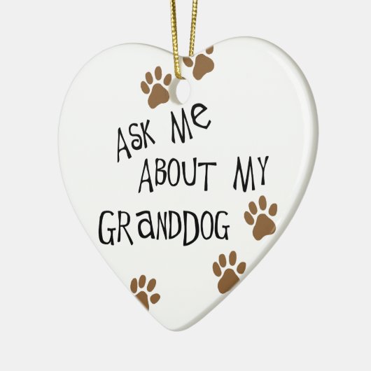 Vraag me naar mijn oma keramisch ornament (Links)