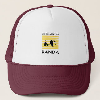 Vraag me naar mijn panda trucker pet
