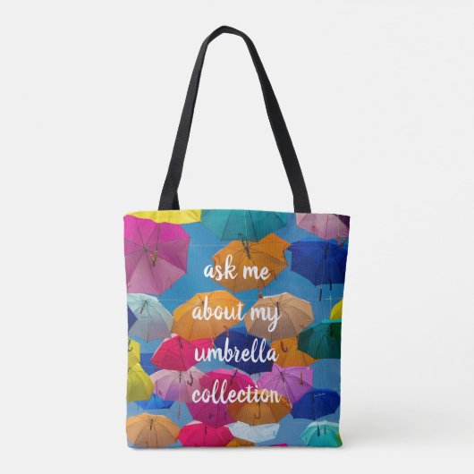 Vraag me naar mijn paraplu Collectie Tote Bag (Achterkant)