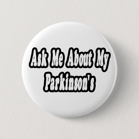 Vraag me naar mijn Parkinson Ronde Button 5,7 Cm (Voorkant)
