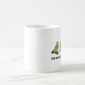 Vraag me naar mijn parrotlets koffiemok (Center)